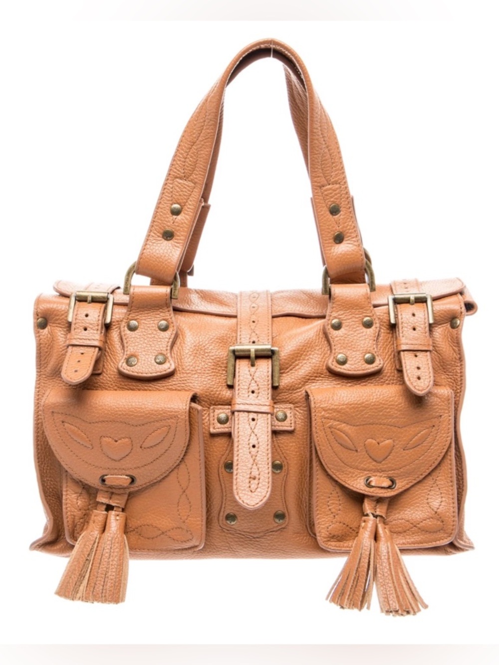 Mulberry Roxanne Tan Oak Darwin Leather Handbag
